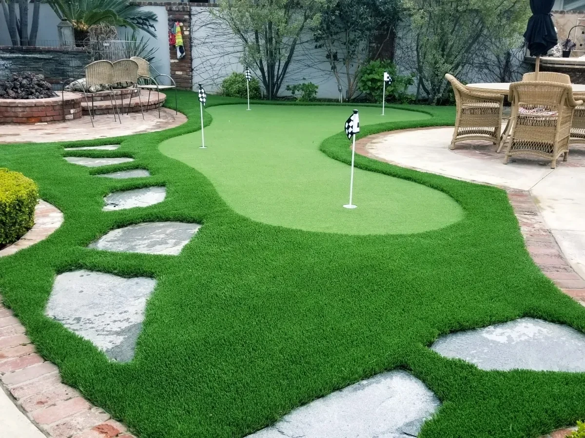 Synthetic Putting Green Design and Install in Spring, TX